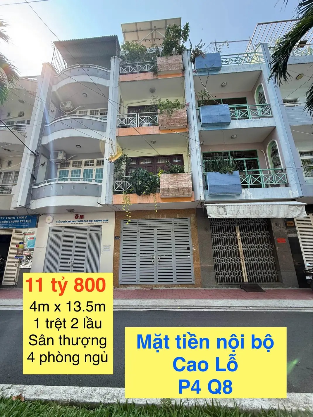 Mặt Tiền Nội Bộ 12m – 4PN – Cao Lỗ Q8 – 11.8 Tỷ