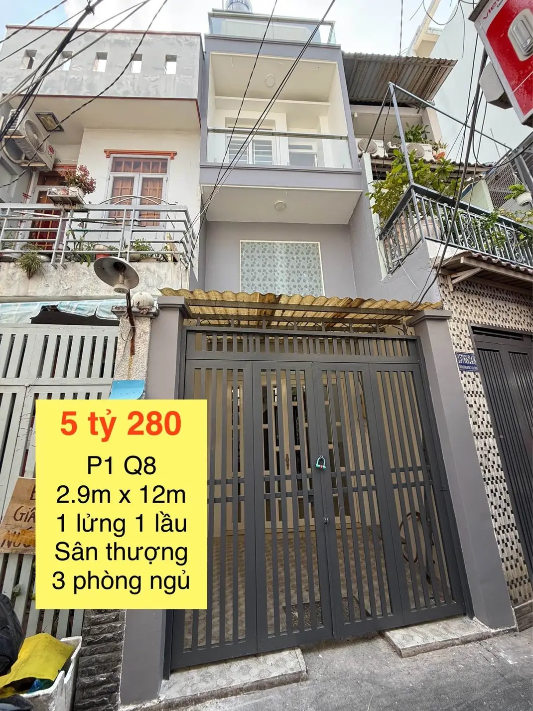 5.28 Tỷ – Kinh Doanh Nhẹ – Dương Bá Trạc Q8 – Ở Ngay